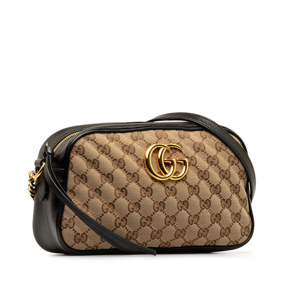 GUCCI Small GG Canvas Marmont Matelasse Camera Bag - Picture 2 of 12